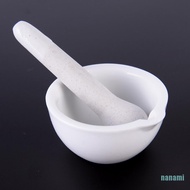 [nanami]6 ml porcelain pestle and mortar mixing bowls polished game - white
