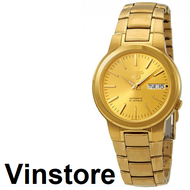 [Vinstore] Seiko 5 SNKA10 Automatic 21 Jewels Gold Tone Stainless Steel Gold Dial Men Watch SNKA10K1 SNKA10K