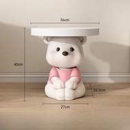 ของตกแต่งบ้านรูปหมีใหญ่ Adorable Coffee Table TV Cabinet Bedroom Nightstand Sofa Side Table Decorati