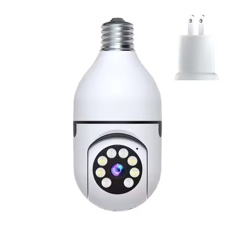 V360pro/V380/Tuya/iCsee APP 2MP 1080P E27 PTZ IP Dome Camera Full Color AI Humanoid Detection Home S