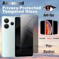 Upgraded Anti-Spy Tempered Glass Compatible For Redmi Note 14 14s 13 12 Turbo 4 3 12s 11 11s 10 9 9s