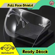 full face shield transparent face mask block Face Shield adult oversize sheild large faceshield Mirror glasses