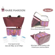 Cooler Bag Two angels marie maroon free 3 ice gels