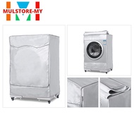 【MULSTORE】Silver Washing Machine Cover  washer Cover for Front Load Washer/Dryer