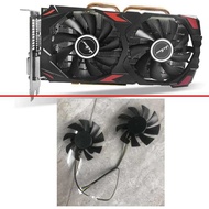 746 2Pcs 3 NEW Coog Fan 4Pin 83Mm Rx580 8Gb GPU FAN For JIESHUO VIDEO CARD FANS