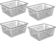 Didumoine Upright Freezer Organizer Bins - 4 Pack, Wire Storage Freezer Baskets for Freezer Sort and Get Food Easily Allow Air for Efficient Freezing,Fridge Countertop Pantry Organization