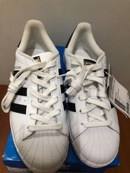 Adidas Originals Superstar 白黑金標 經典貝殼休閒鞋 C77124