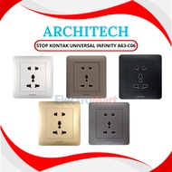 Architech Universal 16A Power OutletINFINITY - ARHITECH INFINTY BLACK BROWN GOLD WHITE GREY Universa