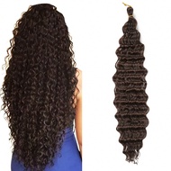 20/22/30 Inch Dark Brown Soft Ocean Wave Crochet Hair Deep Wave Twist Crochet Hair Extensions Curly 