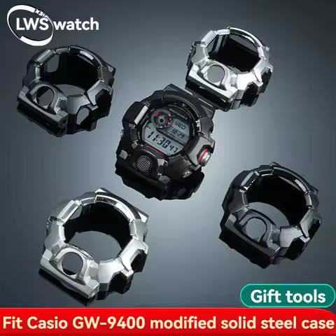 For Casio GW-9400 GW9400 GW 9400 Series Watch Case Bezel Modification Solid Stainless Steel Special 