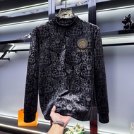 FGD | เสื้อคอเต่าสูงครึ่งหนึ่งสำหรับผู้ชายทรงกระชับ ฤดูใบไม้ร่วงและหนาว 2024