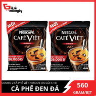 Combo 2 Cà phê Việt Nescafe Cà Phê Đen Đá (35 gói) 560gx2