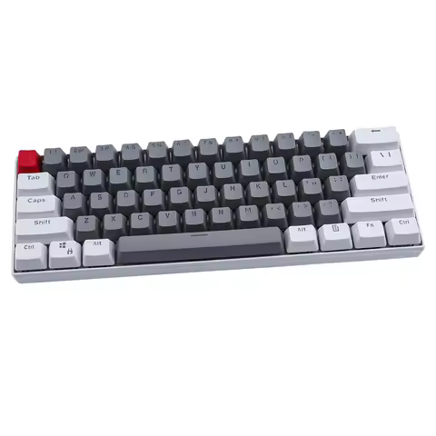 (Keycaps Only Sold)Red White Gray RK 61/87/104 Keycaps PBT Material OEM Height, Backlit Two-Color Me