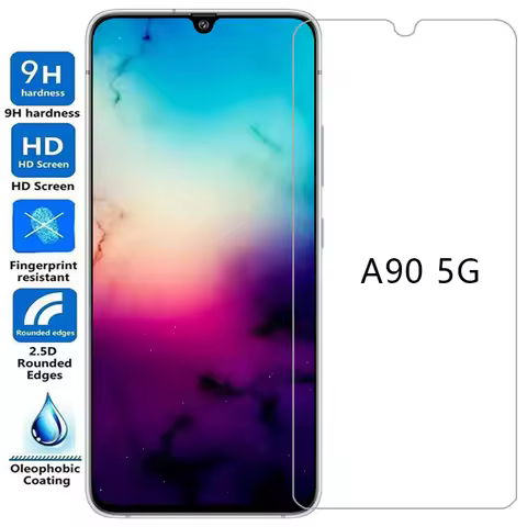 tempered glass for samsung galaxy a90 5g phone case on samsunga90 galaxya90 a 90 90a 5 g a905g back 