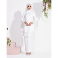 READY STOCK Caterina Bride Kurung Hijabista Off White Saiz L (New Set)