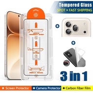 3-in-1 Honor 600 Pro HD 9H Tempered Glass For Honor 600 400 Pro 400 200 Smart Lite X9d X7d X8d X7e X