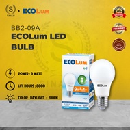 ECOLUM BOHLAM LAMPU LED BULB 9 WATT 9W