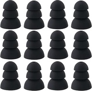 eMagTech 6 Pairs of Triple Flange Earplugs Noise Reducing Earplugs with 2 mm Hole Compatible with Sh