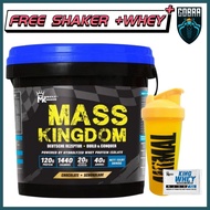 Muscle Kingdom Mass Kingdom 5.4Kg (Free Shaker + Sample Whey) - Mass Gainer,Susu Gym,Halal