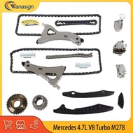 AUTO ENGINE PARTS Timing Chain Kit for MERCEDES-BENZ CLS E GL ML S CL GL SL 4.7L V8 4.7T TURBO M278 