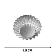 EGG TART MOULD / ALUMINIUM TART SHELL MOULD 12 PIECES / ACUAN ALUMINIUM