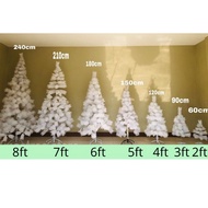 WHITE-PINE 2Ft / 3Ft / 4Ft / 5Ft / 6Ft / 7Ft / 8Ft CHRISTMAS TREE XMAS DECOR