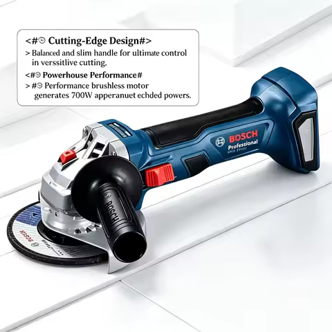 BOSCH GWS 18V-8 Cordless Angle Grinder 18V Professional Brushless 100MM Slide Switch Cutting Grindin
