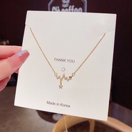 Kalung Wanita Dewasa Titanium Anti Karat Liontin Denyut Rose Gold / Kalung titanium Cewek Asli Anti 