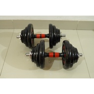 Dumbell Barbell Set 40kg Material 100% IRON