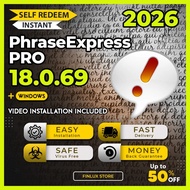 [SELF REDEEM] PhraseExpress v18.0.69 Latest Lifetime For Windows | Phrase Express