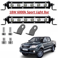 Toyota Hilux Daylight Fog Light Led Sport Light DRL Fog Lamp 6Led Light Bar Spotlight Lampu Kereta