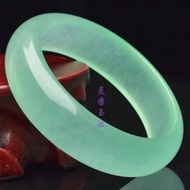 Jade bracelet Ice light green quartzite jade bracelet Standard width Bangle jadeite jade bracelet