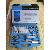 FLYMAN 21pcs Drive Socket Set 3/8drive