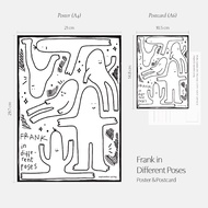 Frank in Different Poses - Postcard & Poster by September Spring