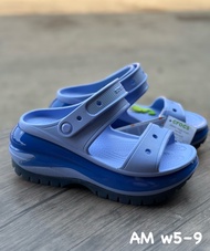 Croc Mega Crush Sandal รองเท้าแตะ ทำจากยาง ส้นหนา ใส่สบาย W5-W9 พร้อมส่ง ต้อนรับซัมเมอร์ AMA103