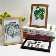 B. b. Photo Frame Simple diy Wooden Picture Frame Swing Table Photo Wall 17cm 20cm 23cm 27cm 33cm A4