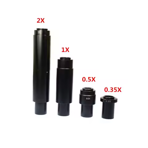 HAYEAR 0.35X 0.5X 1X 2X Eyepiece Auxiliary Lens Adapter For C-mount Microscope Zoom Lens for 180X /3