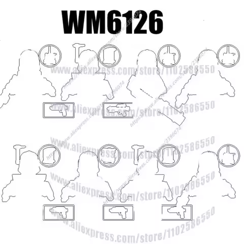 WM6126 Action Figures Movie Building Blocks Bricks WM2243 WM2244 WM2245 WM2246 WM2247 WM2248 WM2249 