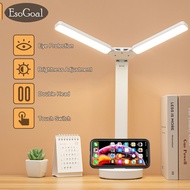 EsoGoal Desk Lamp Table Lamps 3 Color Touch Dimming Nordic Lamp Desk Light College Dorm Bedroom Lamp Modern Table Lamp Eye Protection Lights Work And Study Table Lights