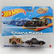 Hot Wheels Porsche 911 Off-Roader, Vehicule Hors Route , Track Fleet Lorry (Card) HW 2025 Miniature 