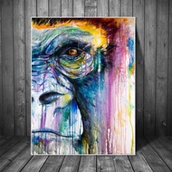 Abstract Monkey Graffiti Art Canvas Paintings On The Wall Art Animals Street Art Prints Canvas Art 0
