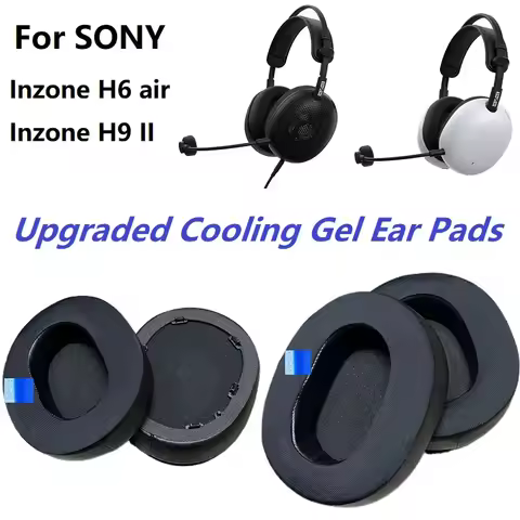 Cooling Gel Ear Pads For Sony INZONE H9 II H6 Air Headphones replacement thicked Earmuffs Ear pillow