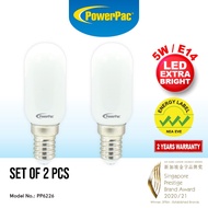 PowerPac 2x LED Bulb, Picture Frame Bulb 5W E14 Day Light (PP6226)