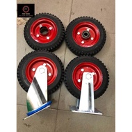 High red wheels, 20cm in diameter, can bear up to 200kg well