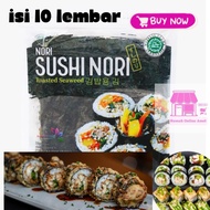 Javafood Sushi Nori contains 10 Halal Sheets