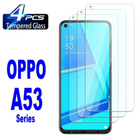 2/4Pcs HD Tempered Glass For Oppo A53 A53s 5G Screen Protector Glass Film
