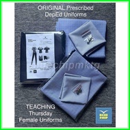 ✤    Original / Prescribed DepED Teacher's Uniform for WOMEN'S *by SET* (Men's Uniform - Different