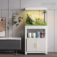 RUNPET Fish Tank Cabinet Ultra Clear Glass Fish Tank Set Storage Cabinet Floor Cabinet Aquarium Stan