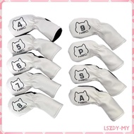 [lszdy] 9pcs Golf Club Covers, Premium PU Leather Covers Set for All Wood Clubs, No.4 / 5 / 6 / 7 / 8 / 9/ P / S / A