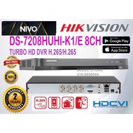 8CH DVRHIKVISION 5MP 8CHANNEL iDS-7208HUHI-M1/E TURBO HD DVR H.265/H.265+ Support Up to 8MP CCTV DVR
